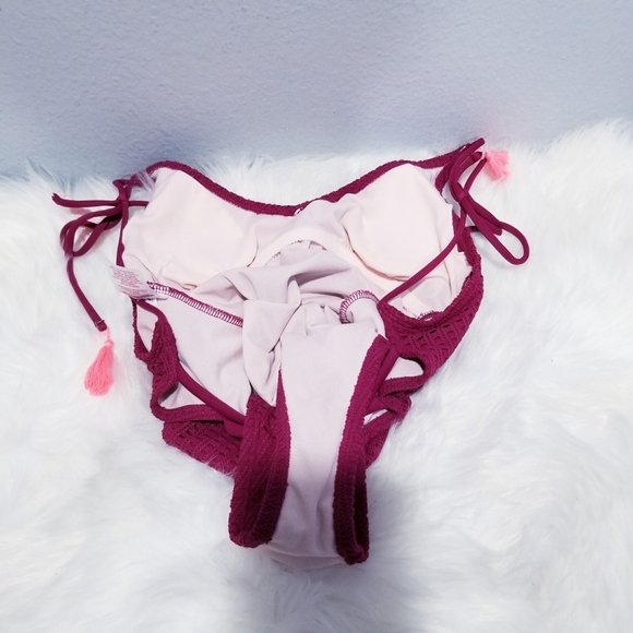 New hippie boho glam summer beach tassel swimsuit bathing suit XS - Picture 3 of 5